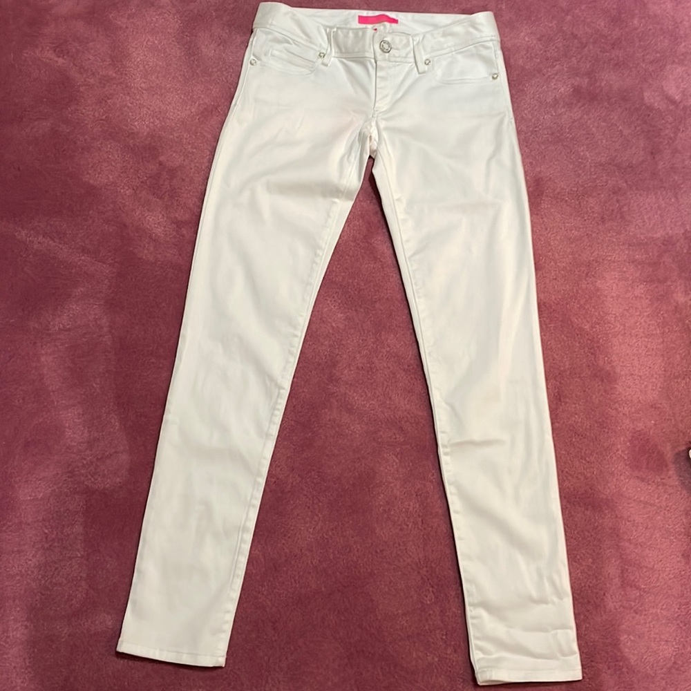 Lilly Pulitzer white skinny jean. Size 00